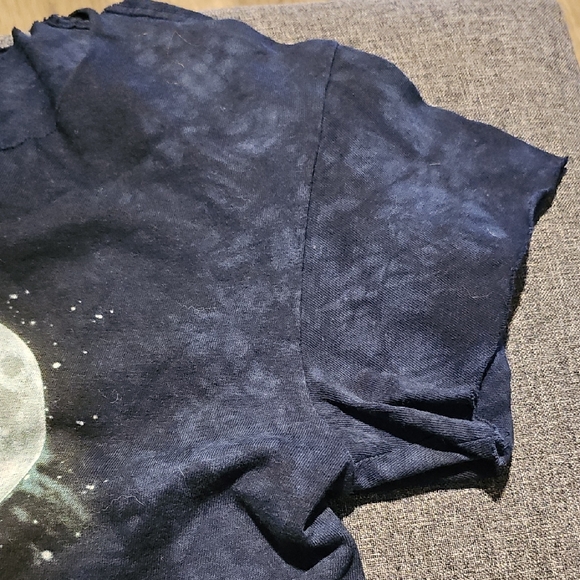 2007 The Mountain Wolves Tie Dye Navy Tee Women Medium Wildlife Y2k Grunge - Picture 5 of 8